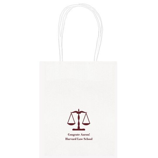 Scales of Justice Mini Twisted Handled Bags